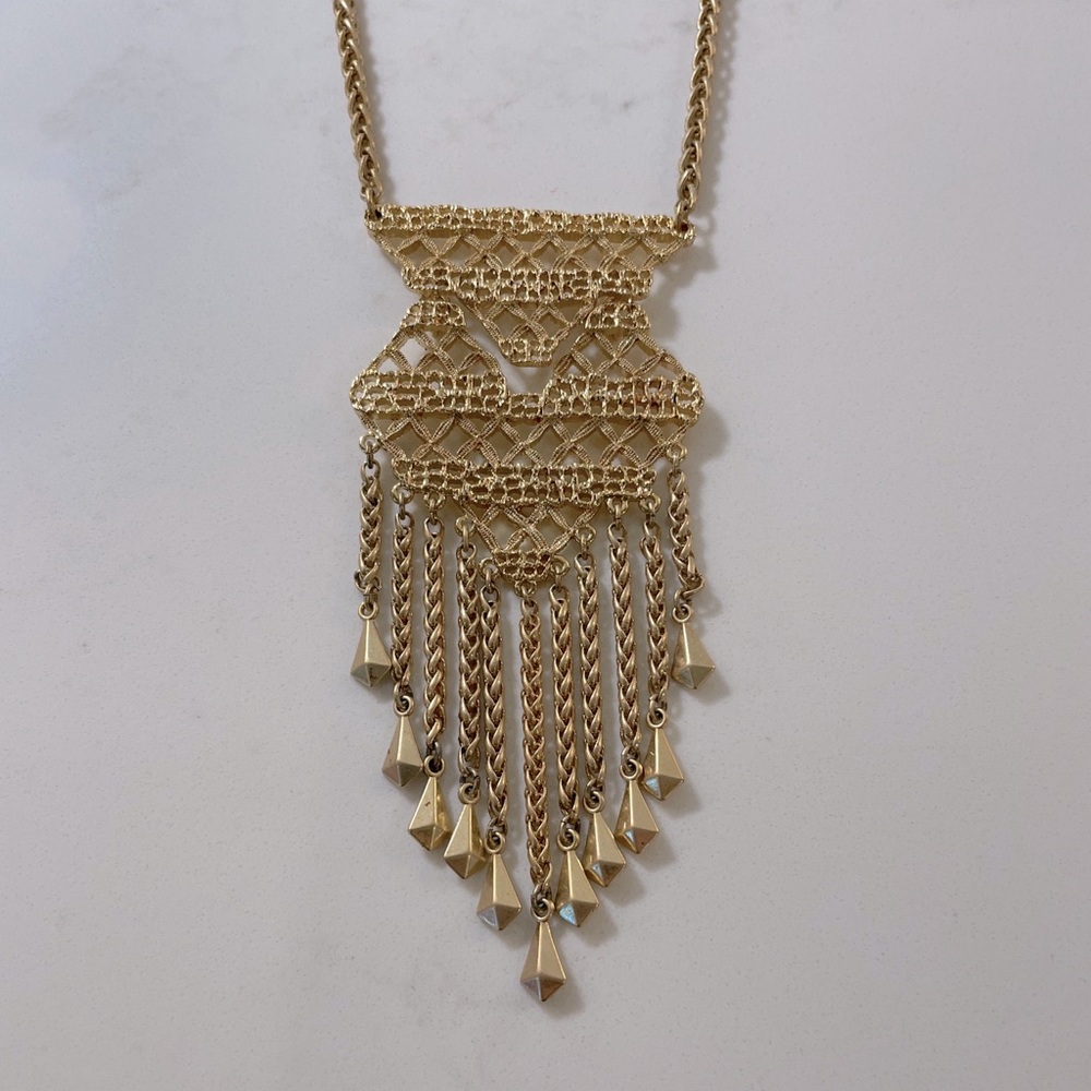 Stella & Dot gold necklace (2 lengths)